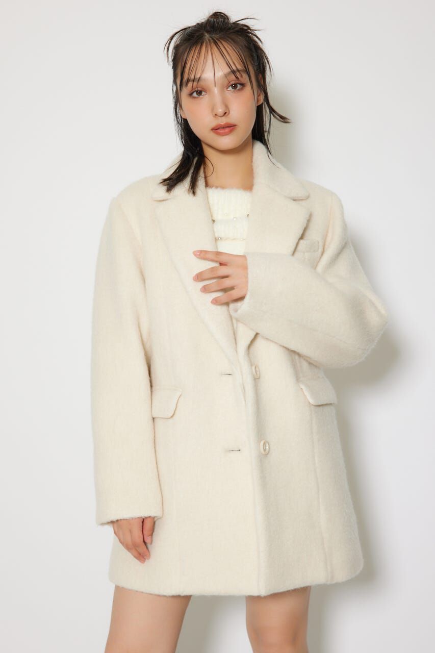 rienda「シングルシャギーテーラードジャケットコート」|その他|