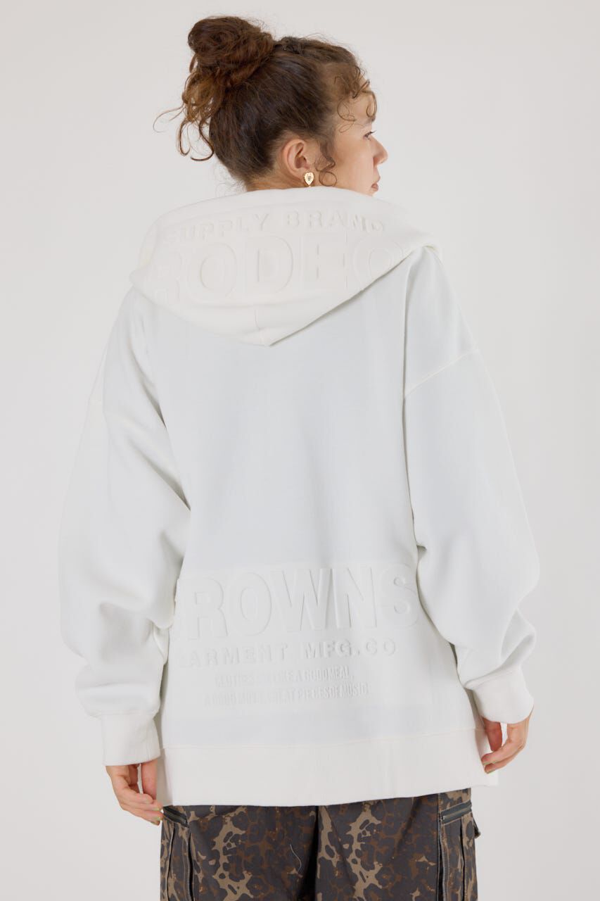 RODEO CROWNS「エンボスBIG ZIPパーカー」|パーカー|