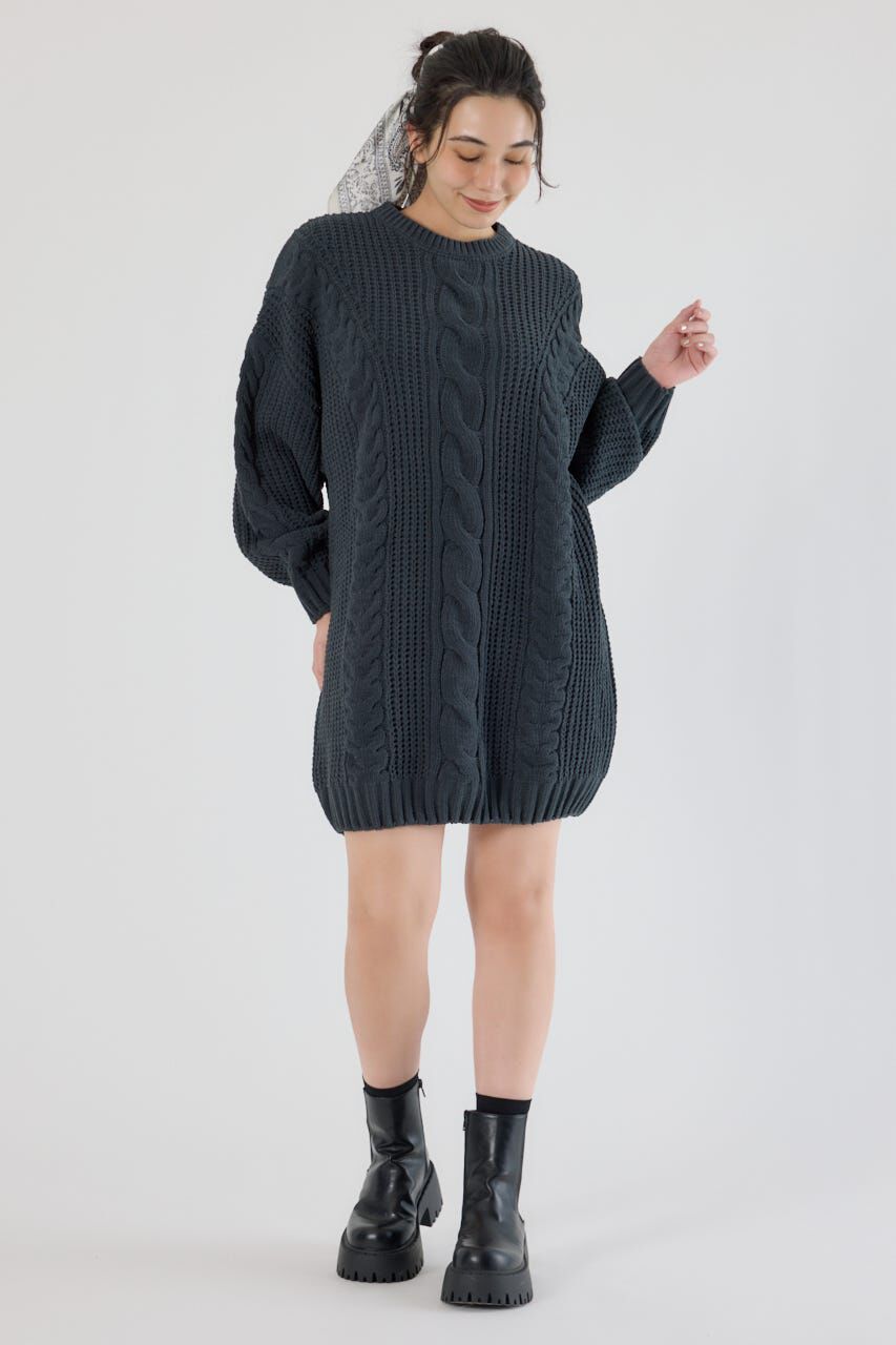 RODEO CROWNS「ケーブルモールニットワンピース」|ワンピース|