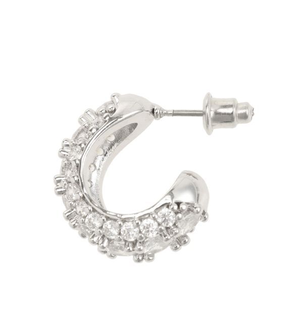 LAGUNAMOON「ビジューフープピアス」|ピアス|