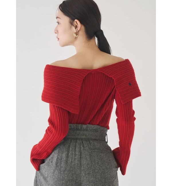 LAGUNAMOON「【POLO BCSコラボ】ワイドカラーニットプルオーバー」|ニット・セーター|