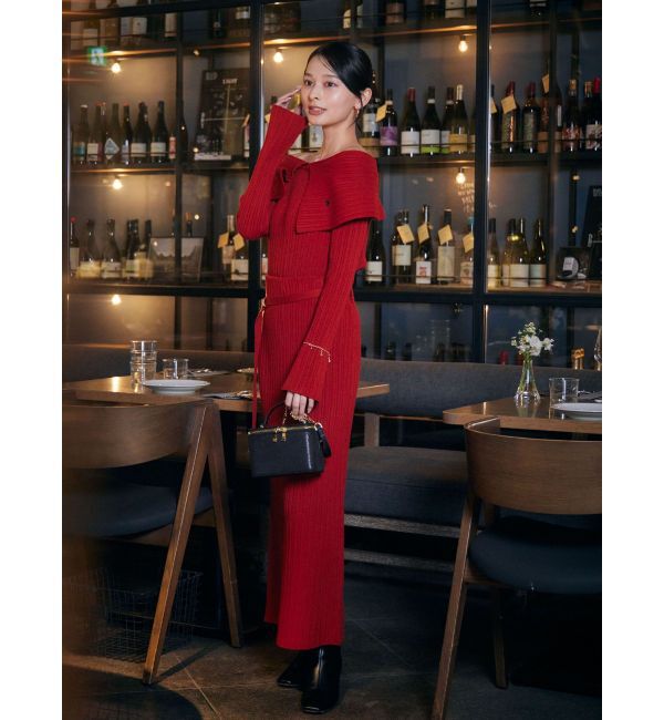 LAGUNAMOON「【POLO BCSコラボ】ワイドカラーニットプルオーバー」|ニット・セーター|