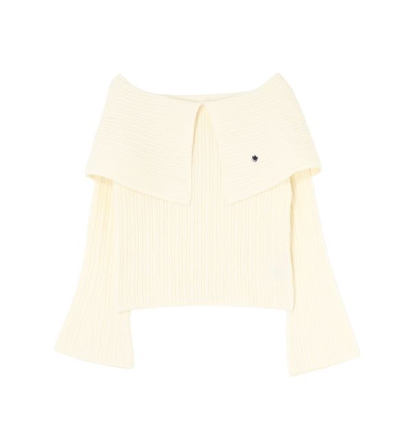 LAGUNAMOON「【POLO BCSコラボ】ワイドカラーニットプルオーバー」|ニット・セーター|