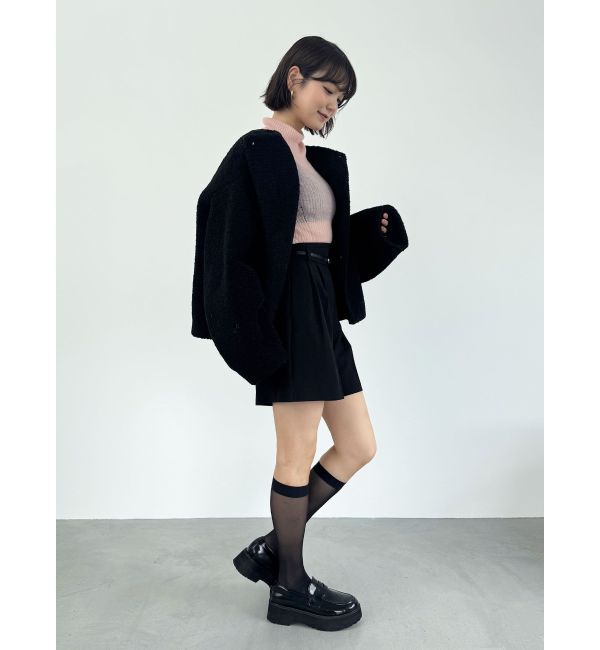 LAGUNAMOON「バイカラーベルトセットショートパンツ」|その他|