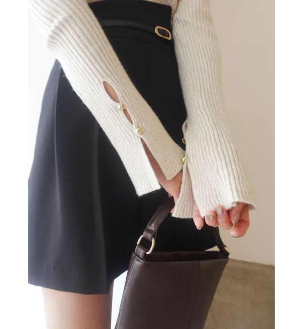 LAGUNAMOON「バイカラーベルトセットショートパンツ」|その他|