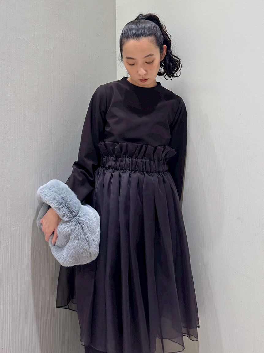 emmi atelier「【限定カラーあり】【金子綾 for emmi】ハイネックワンピースセット」|ワンピース|