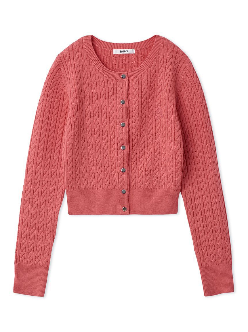 SNIDEL「メタルボタンニットカーディガン」|カーディガン|PNK