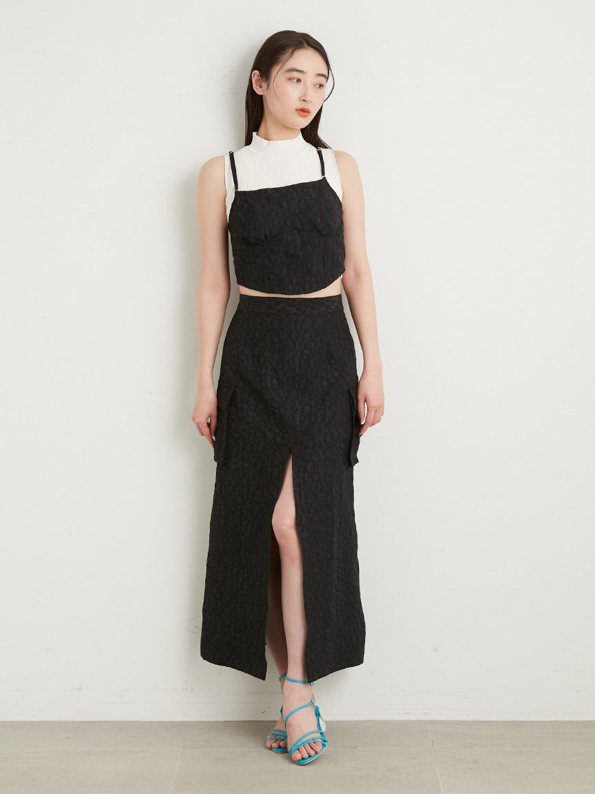 LILY BROWN Lingerie「【LILY BROWN Lingerie】ビスチェ / コルセット風レースアップ」|ベスト・ジレ|