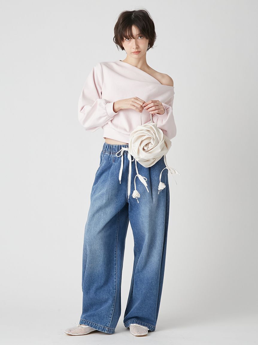 LILY BROWN「[L.B CANDY STOCK]3Dフラワーバッグ」|ハンドバッグ|