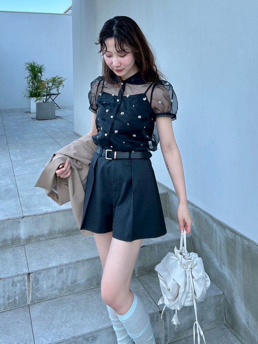 LILY BROWN「[L.B CANDY STOCK]3Dフラワーバッグ」|ハンドバッグ|