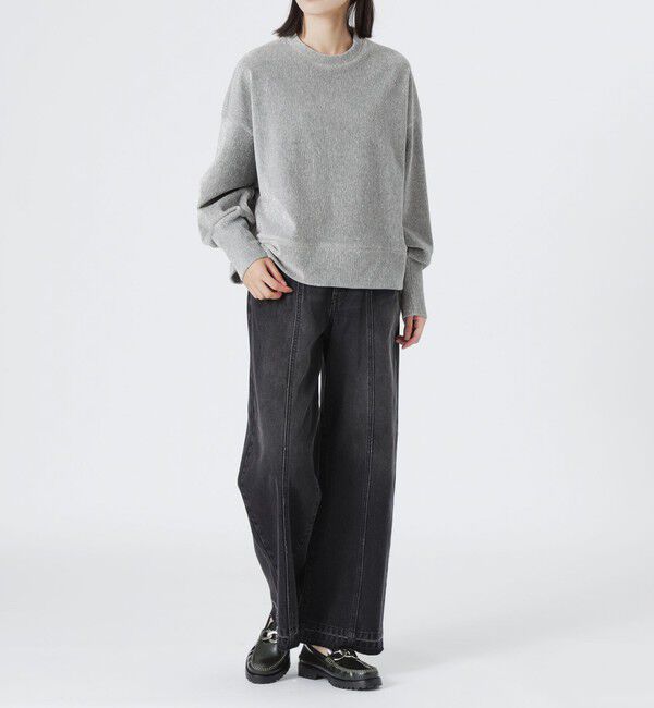  「ラメニットコーデュロイプルオーバー」|Tシャツ・カットソー|
