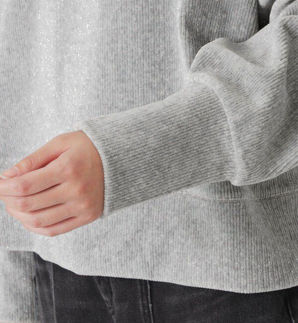  「ラメニットコーデュロイプルオーバー」|Tシャツ・カットソー|