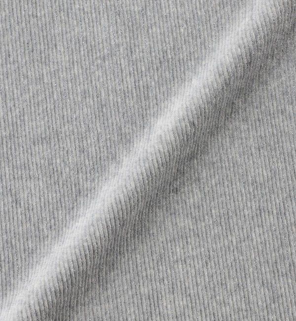  「ラメニットコーデュロイプルオーバー」|Tシャツ・カットソー|