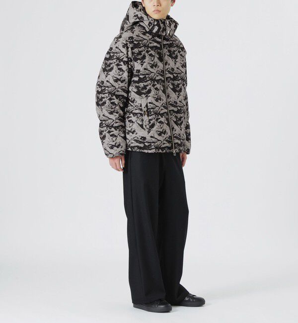  「ジャカードフーディーダウン」|ブルゾン・スタジャン|