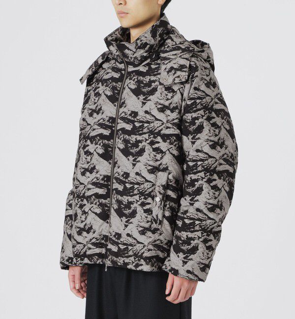  「ジャカードフーディーダウン」|ブルゾン・スタジャン|