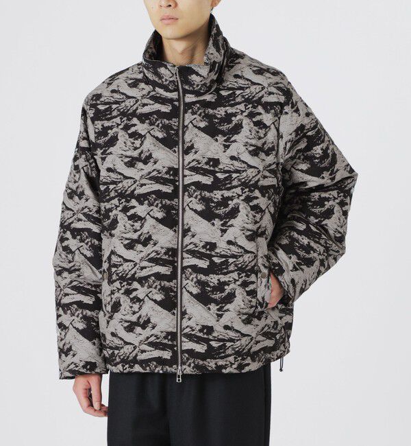  「ジャカードフーディーダウン」|ブルゾン・スタジャン|