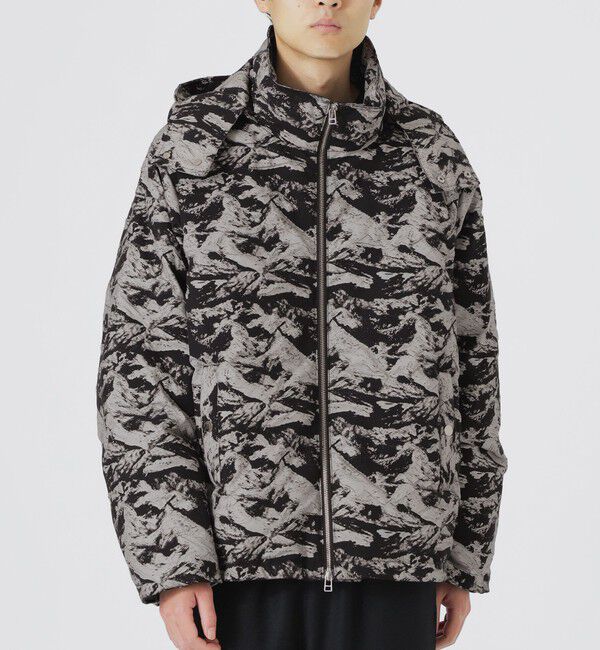  「ジャカードフーディーダウン」|ブルゾン・スタジャン|