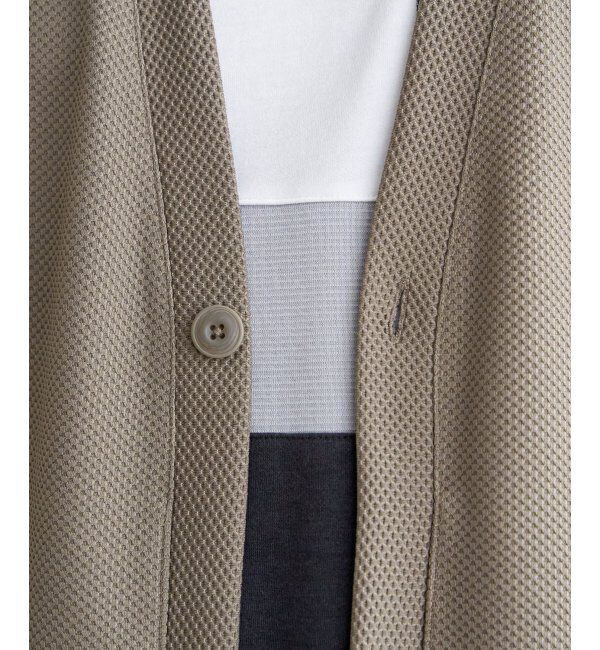 ikka「パイナップルワンボタンカーデ」|カーディガン|