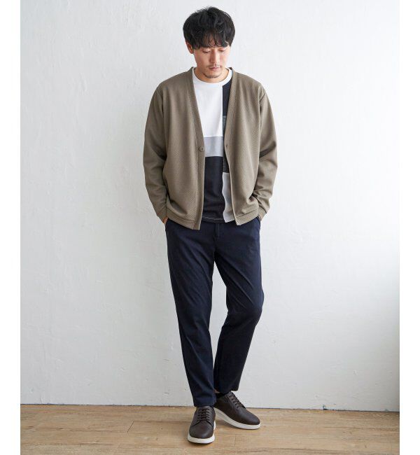 ikka「パイナップルワンボタンカーデ」|カーディガン|