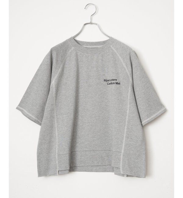 Lbc with Life「ミニ裏毛切り替え刺繍5分袖プルオーバー」|その他|