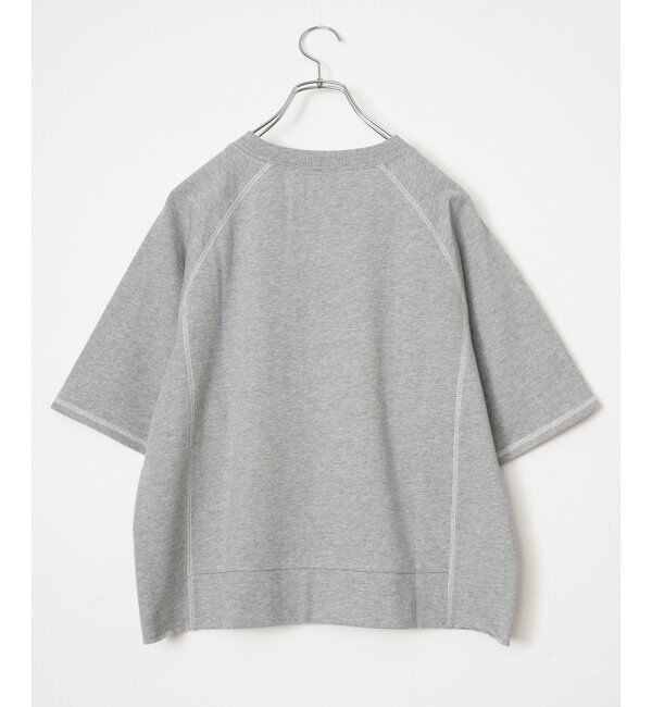 Lbc with Life「ミニ裏毛切り替え刺繍5分袖プルオーバー」|その他|