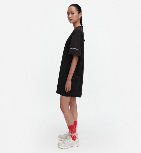 Marimekko「Rastit Musta Tamma Placement ワンピース」|ワンピース|