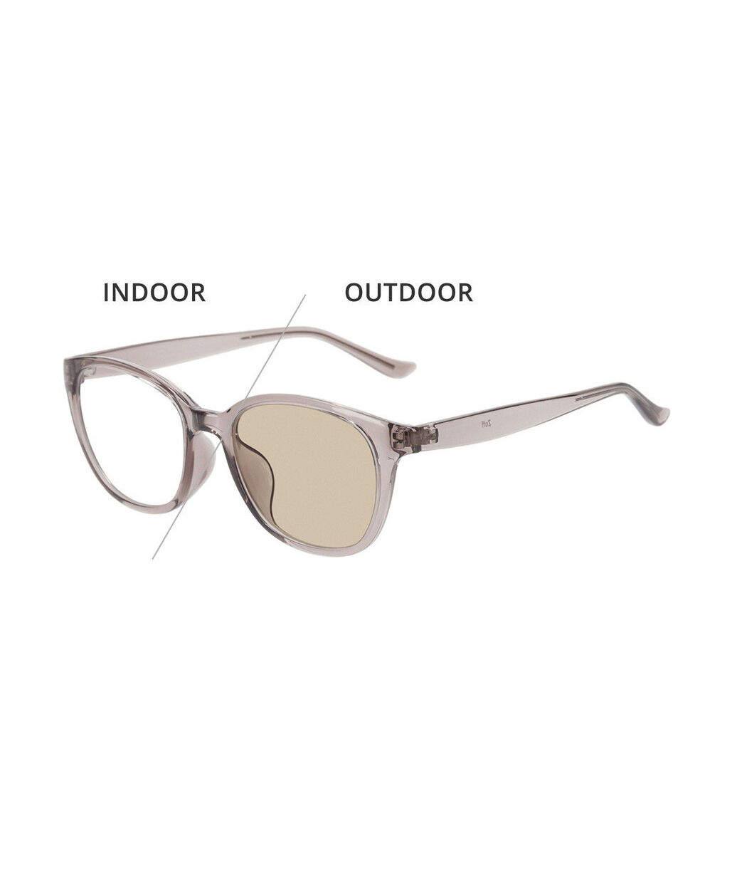  「【WEB限定】ウェリントン型 調光 サングラス レンズの色が変わるサングラス｜Zoff」|サングラス|