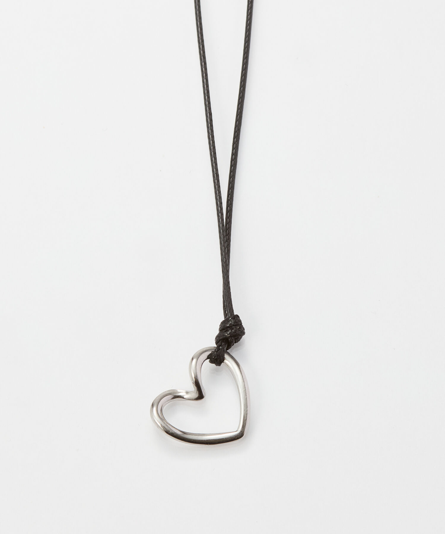 Phoebe「ワンストロークハートコードチョーカーネックレス」|ネックレス|