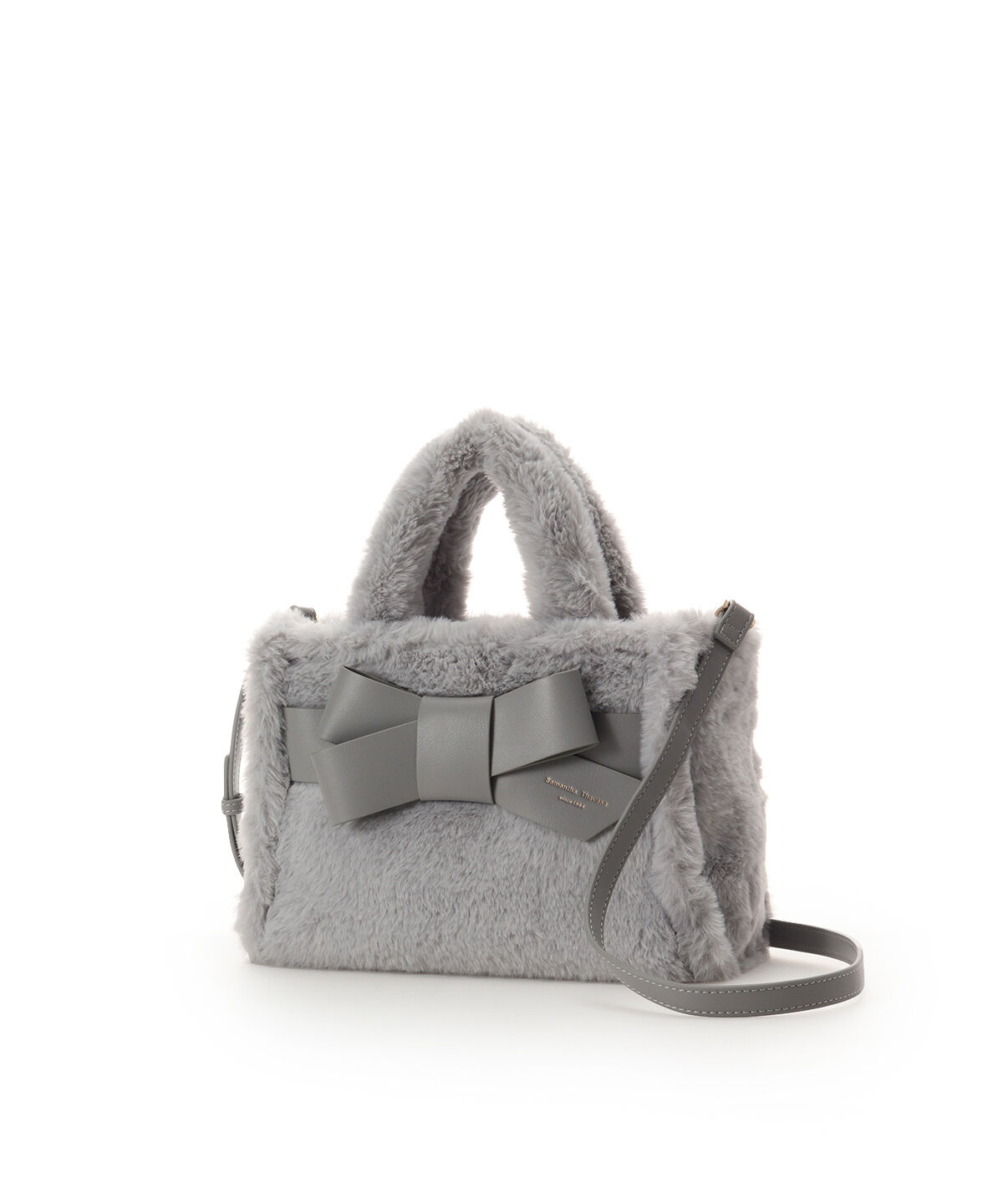 Samantha Thavasa「ワンポイントリボン ファーバッグ」|ハンドバッグ|