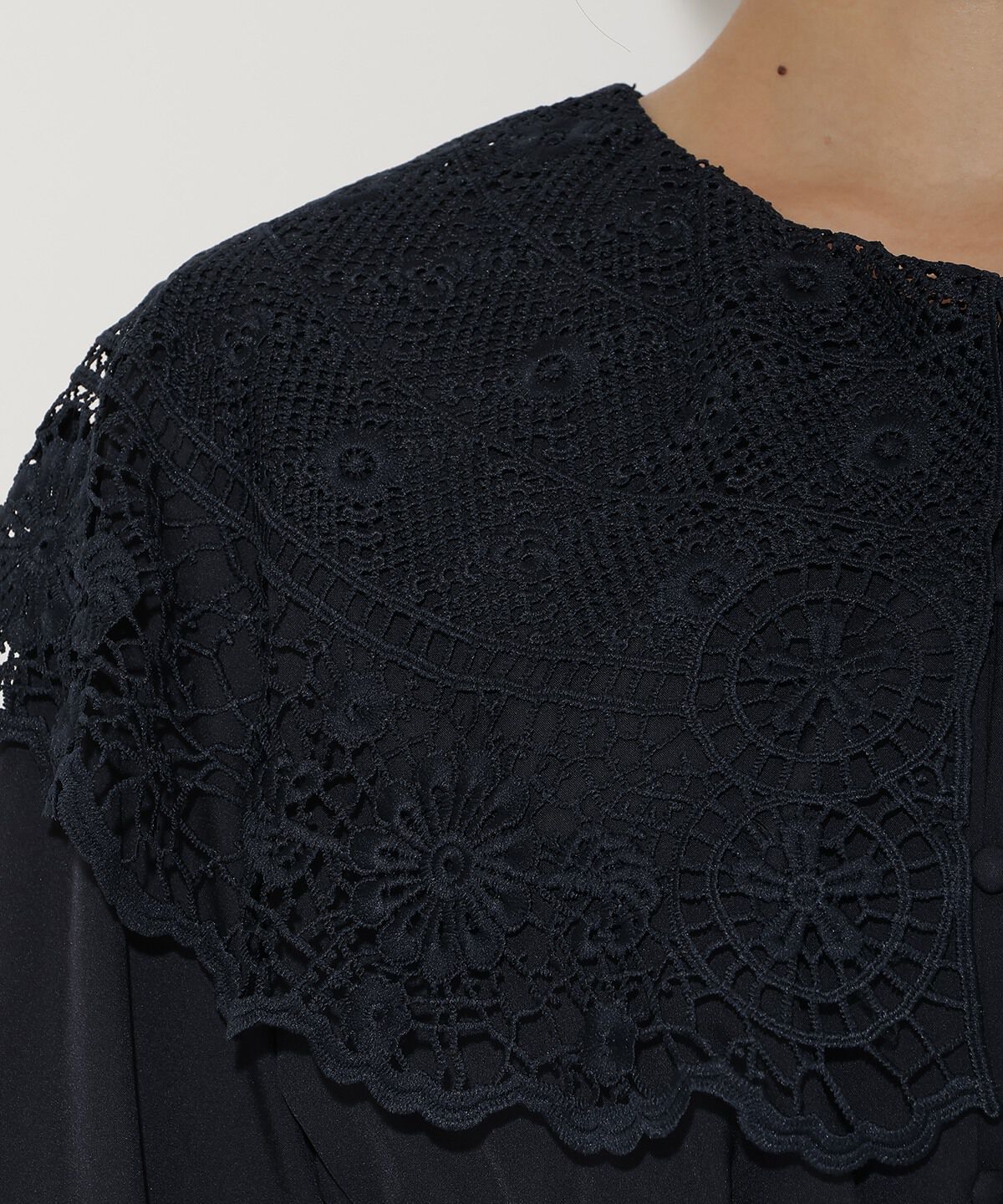 アンドクチュール「レースカラーブラウス」|シャツ・ブラウス|