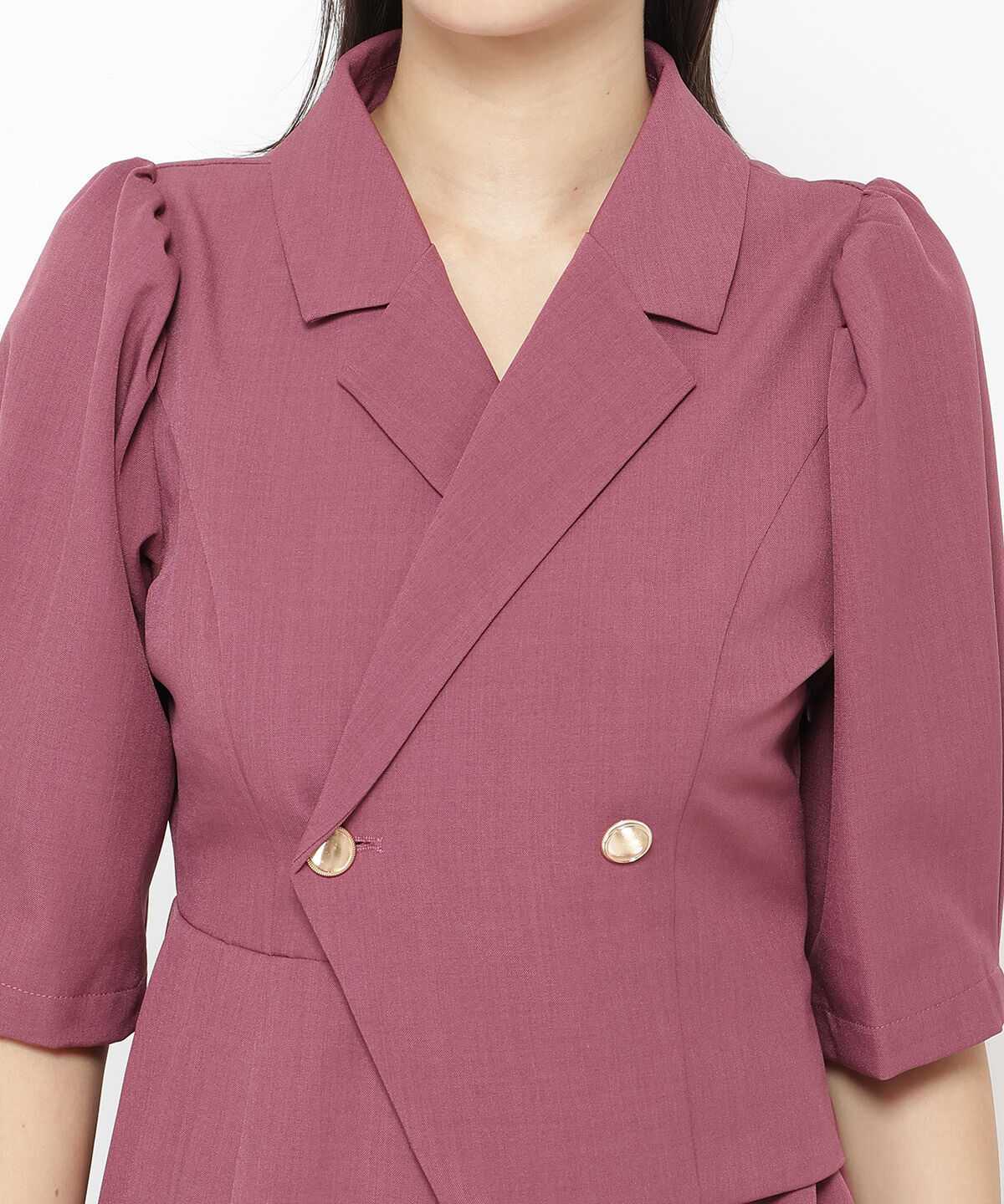 REDYAZEL「ジャケットレイヤードアシメミニワンピース」|ワンピース|