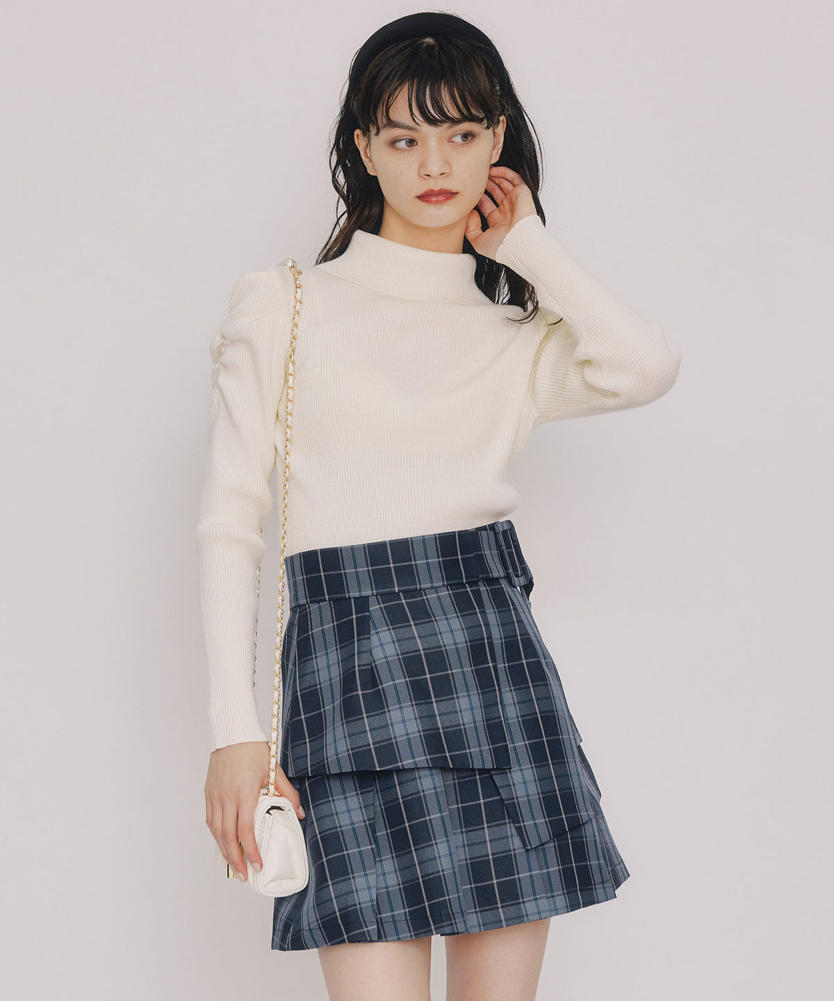 REDYAZEL「ラメタートルニットプルオーバー」|ニット・セーター|