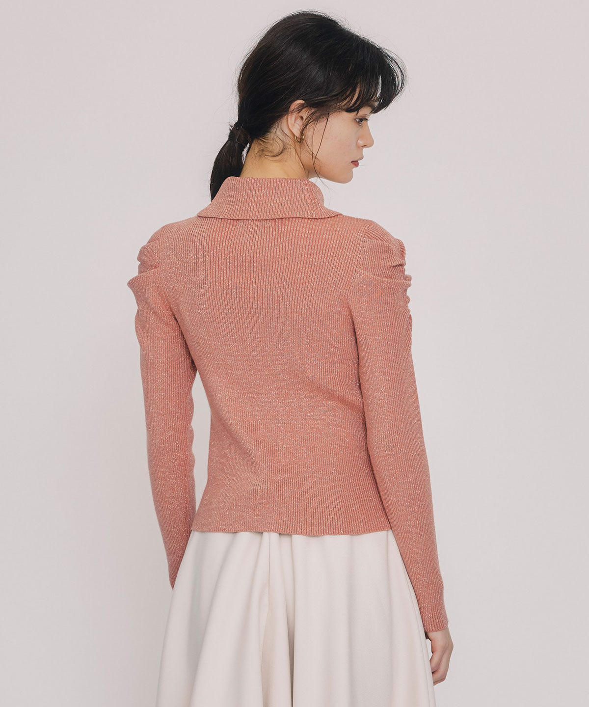 REDYAZEL「ラメタートルニットプルオーバー」|ニット・セーター|