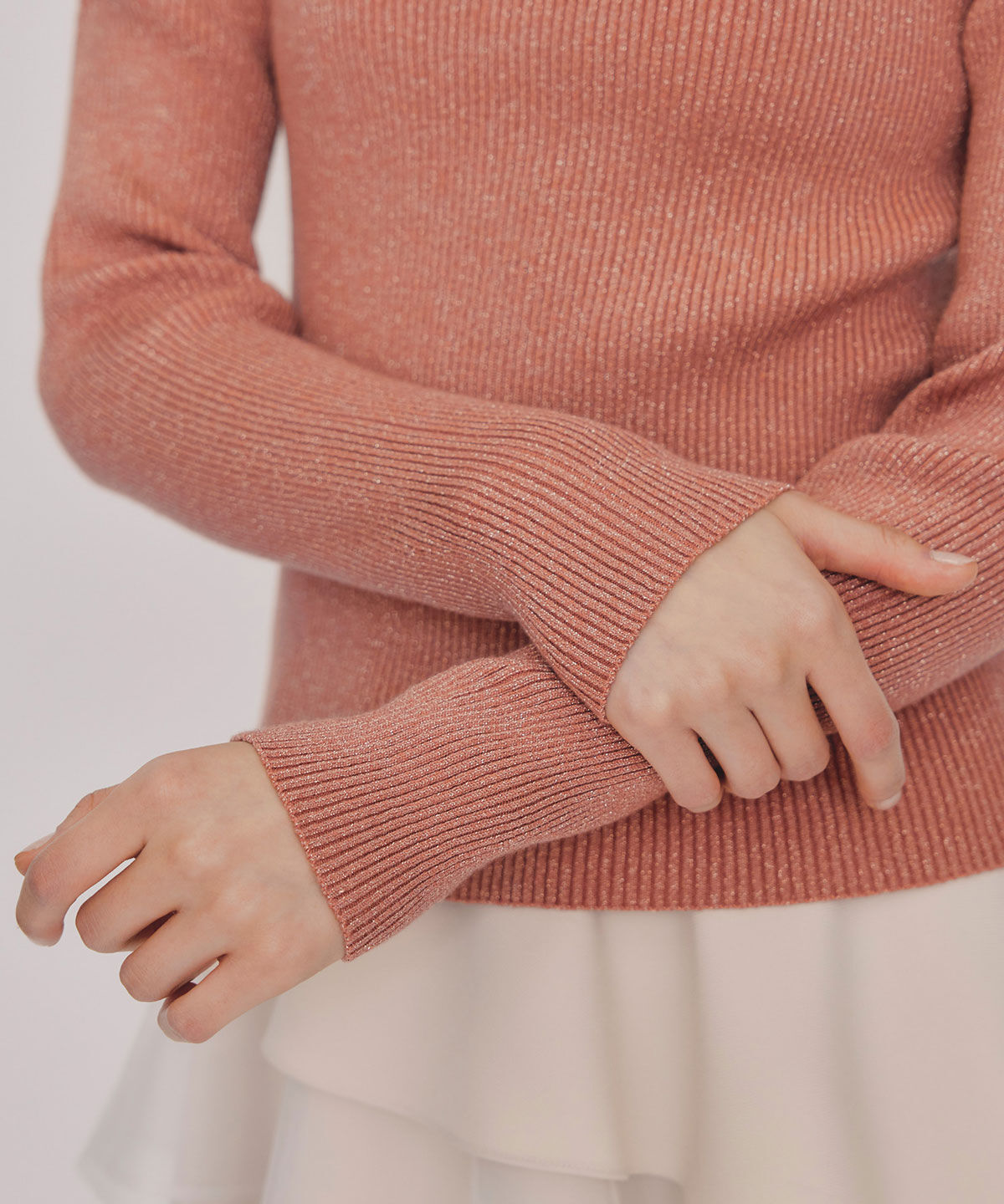 REDYAZEL「ラメタートルニットプルオーバー」|ニット・セーター|