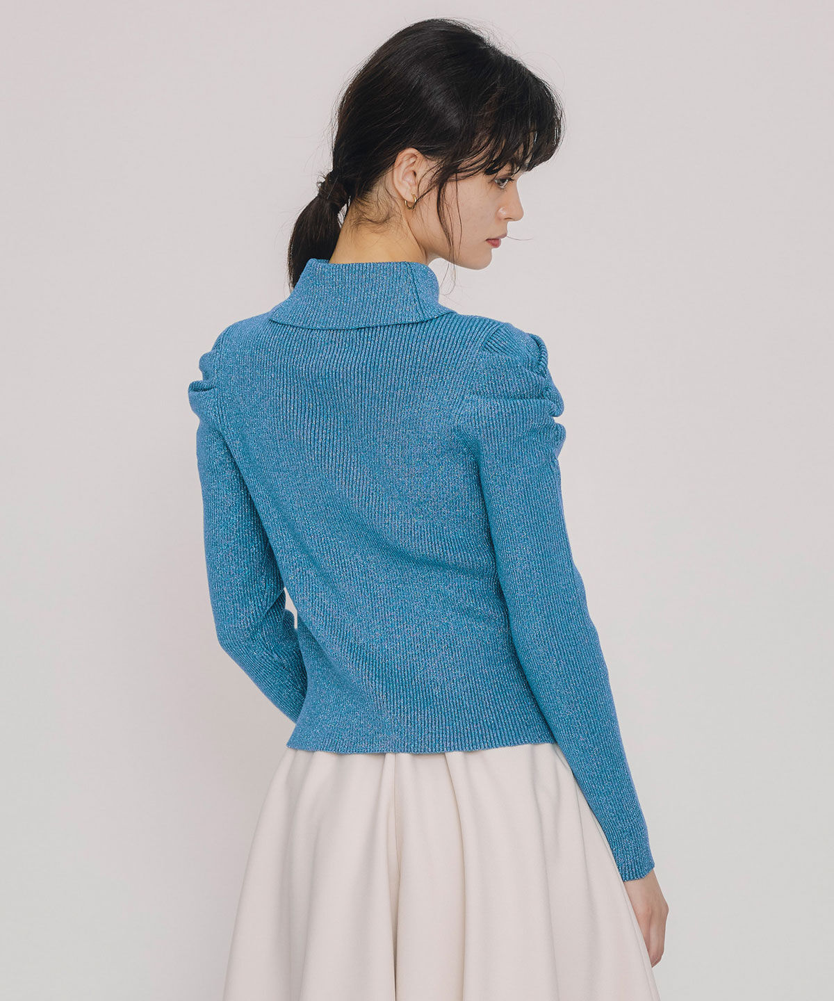 REDYAZEL「ラメタートルニットプルオーバー」|ニット・セーター|