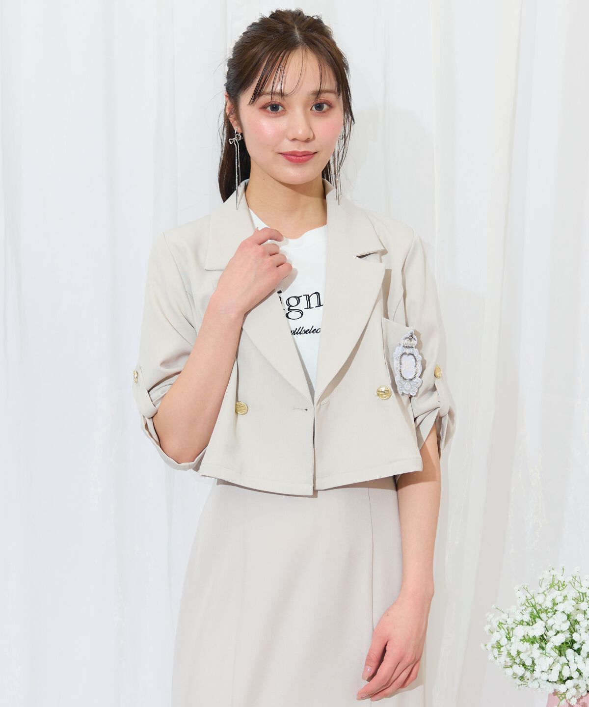 WILLSELECTION「エンブレム付きショートジャケット」|その他|