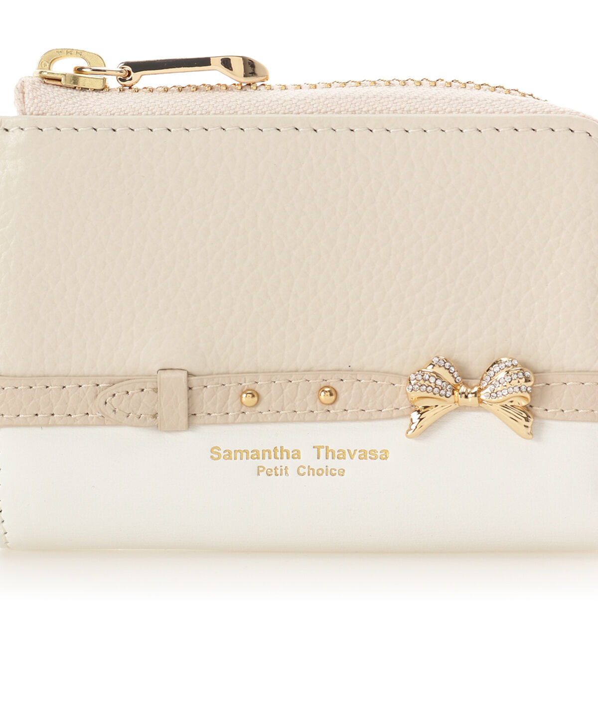 Samantha Thavasa Petit Choice「ビジューリボンバイカラー キーケース」|キーケース|