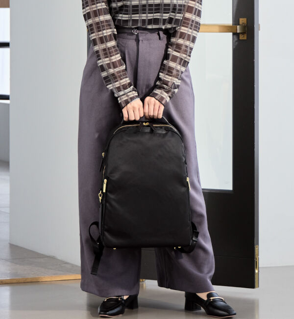 ace.「ace. フィッテム ビジネスリュック ラウンド型 レディースビジネス A4 / 14.0インチPC収納 68683」|リュック|