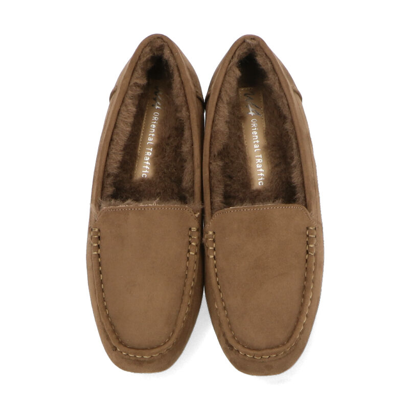 WA Oriental TRaffic「【累計5万足突破】 もこもこ ムートンシューズ /12311 モカシン フェイク ファー 再入荷 フラット」|パンプス|