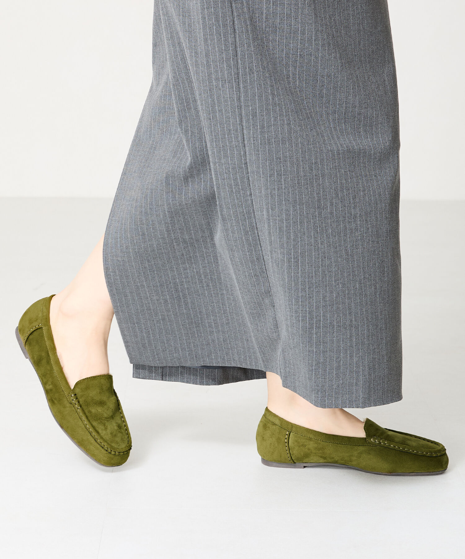 WA Oriental TRaffic「【累計5万足突破】 もこもこ ムートンシューズ /12311 モカシン フェイク ファー 再入荷 フラット」|パンプス|