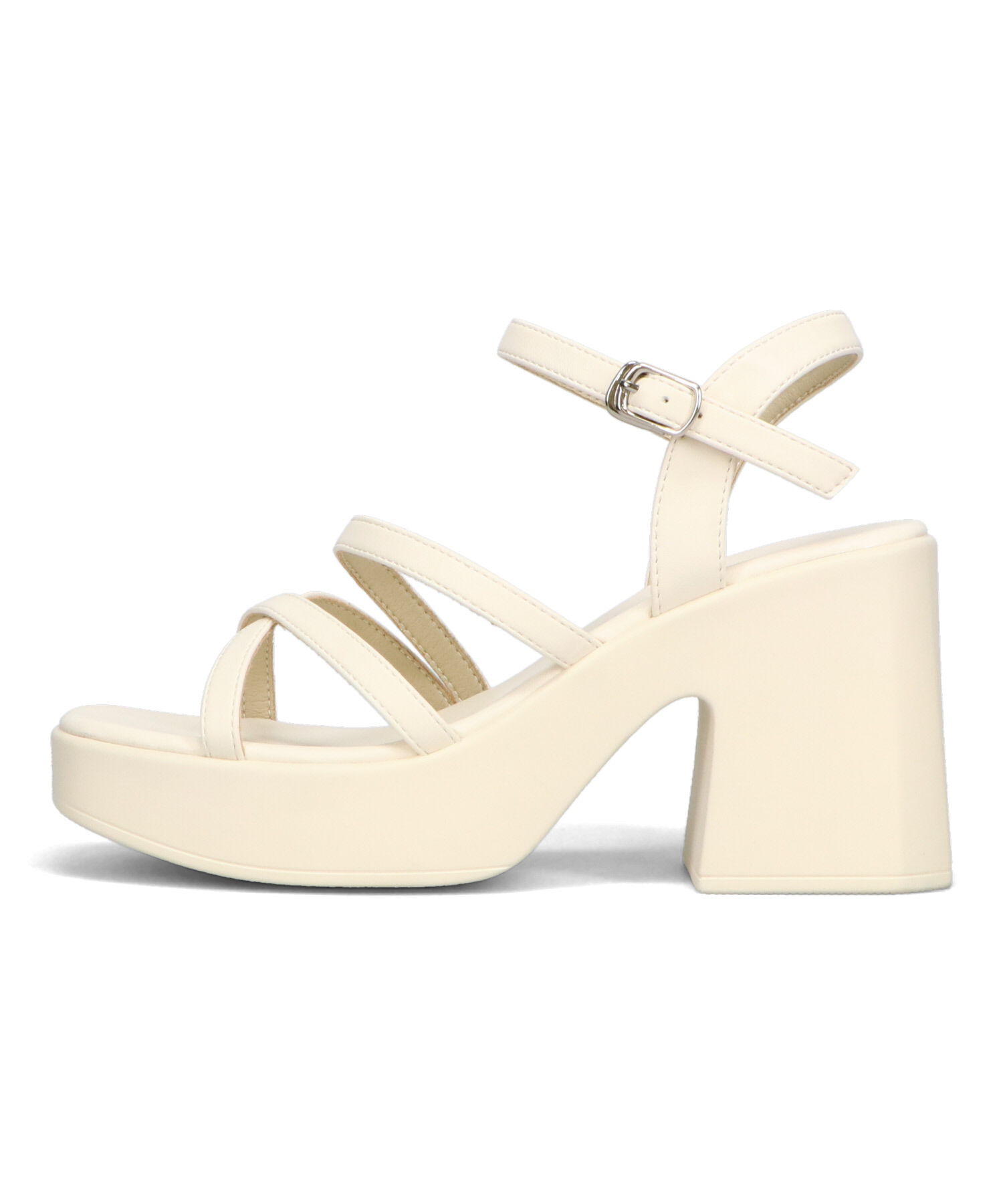 ORiental TRaffic「ナローストラップ厚底ヒールサンダル/51203 サンダル 厚底 ヒール9.3cm 人気 トレンド」|サンダル|