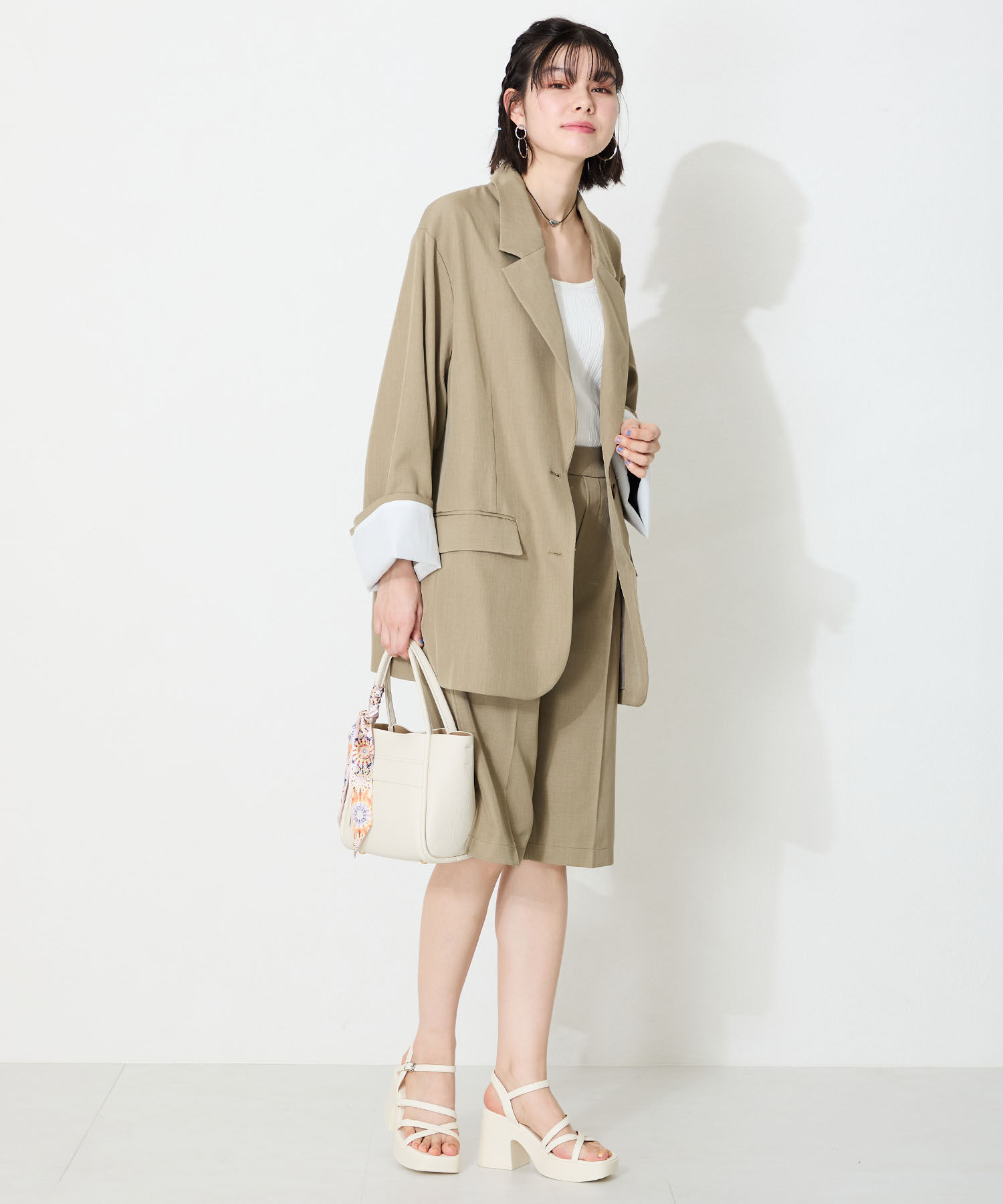 ORiental TRaffic「ナローストラップ厚底ヒールサンダル/51203 サンダル 厚底 ヒール9.3cm 人気 トレンド」|サンダル|