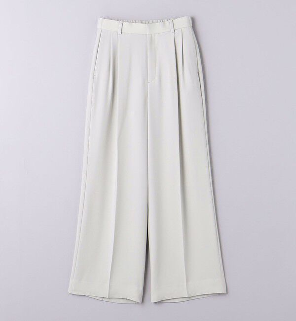 UNITED ARROWS「ポリエステル 2タック ワイドパンツ」|スラックス|