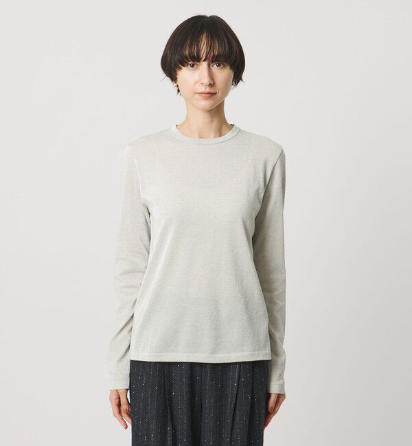 UNITED ARROWS「ラメ ロングスリーブ カットソー」|Tシャツ・カットソー|