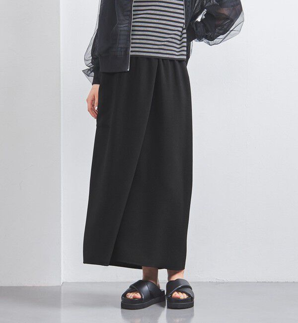 UNITED ARROWS「COMFY ラップ マキシスカート -吸水速乾 UVカット ウォッシャブル-」|スカート|