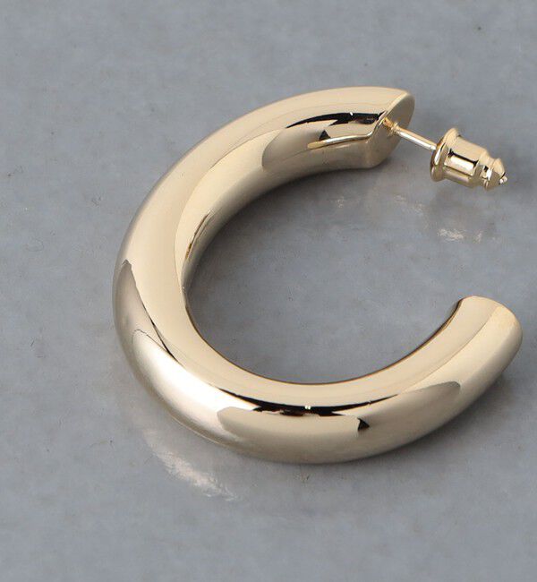 UNITED ARROWS「オーバル フープピアス」|ピアス|
