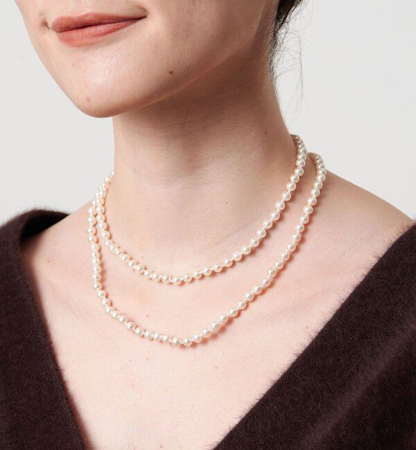 UNITED ARROWS「イミテーションパール ノット ネックレス」|ネックレス|