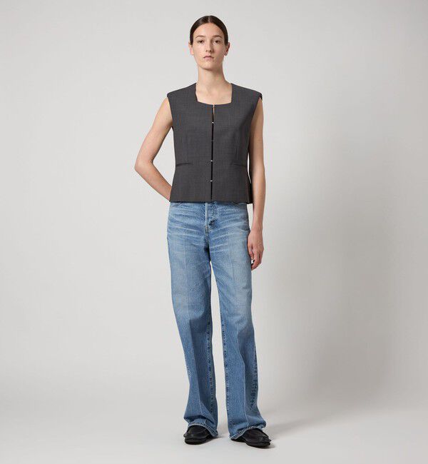 AEWEN MATOPH「＜AEWEN MATOPH＞スクエアネック ベスト」|ベスト・ジレ|