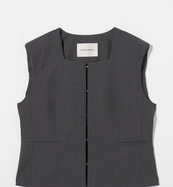 AEWEN MATOPH「＜AEWEN MATOPH＞スクエアネック ベスト」|ベスト・ジレ|