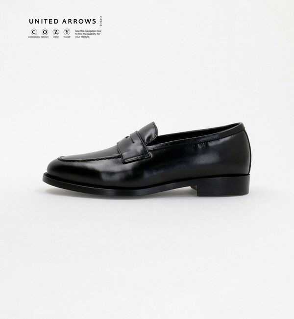 UNITED ARROWS「コインローファー UA COZY」|ビジネス・ドレスシューズ|BLACK